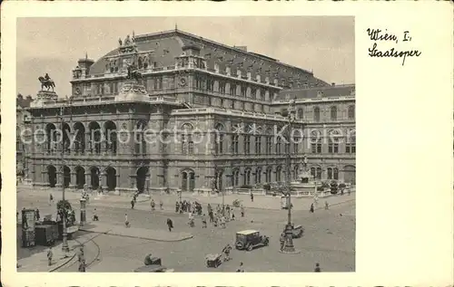 Wien Staatsoper Kat. Wien