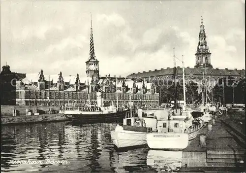 Copenhagen Kobenhavn Boersen Dampfer Anlegestelle Kat. Copenhagen 