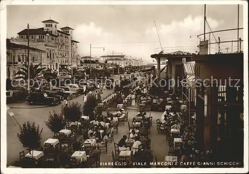 Viareggio Viale Marconi e Caffe Gianni Schicchi Kat. viareggio