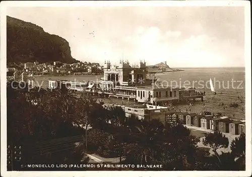 Palermo Sicilia Mondello Lido Stabilimento Balneare Kat. Palermo