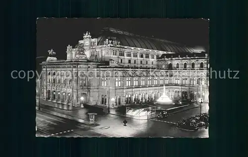 Wien Staatsoper bei Nacht Kat. Wien