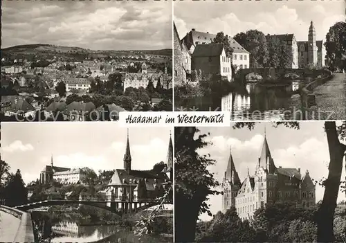 Hadamar Westerwald Total Bruecke Kirche Schloss Kat. Hadamar