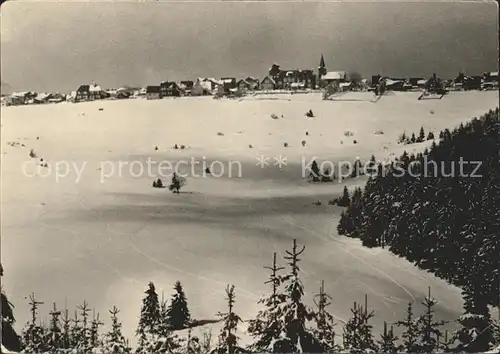 Neustadt Rennsteig Winter Panorama Kat. Neustadt Rennsteig