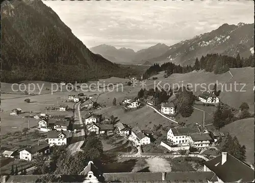 Ettal Blick von der Kuppe ins Linderthal Kat. Ettal