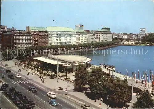 Hamburg Jungfernstieg und Alsterpavillon Kat. Hamburg