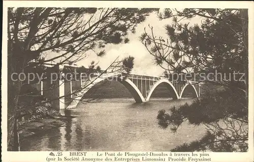 Brest Finistere Le Pont de Plougastel  Daoulas Kat. Brest