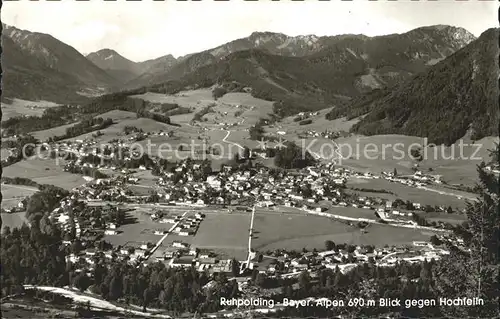 Ruhpolding Fliegeraufnahme Blick gegen Hochfelln Kat. Ruhpolding