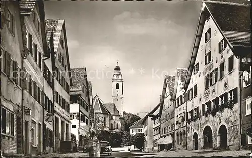 Horb Neckar Marktplatz mit Rathaus Kat. Horb am Neckar