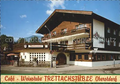 Oberstdorf Cafe Weinstube Tettrachstueble Kat. Oberstdorf