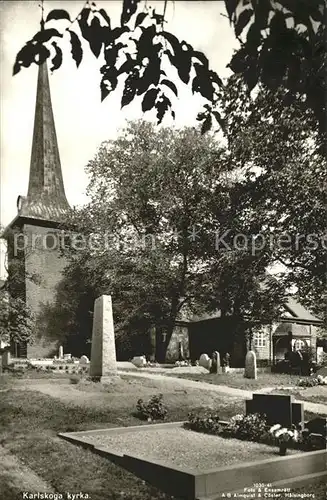 Karlskoga Kirche mit Friedhof Kat. Karlskoga