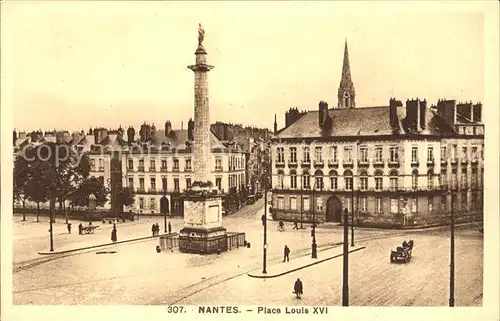 Nantes Loire Atlantique Place Louis der 16. Kat. Nantes