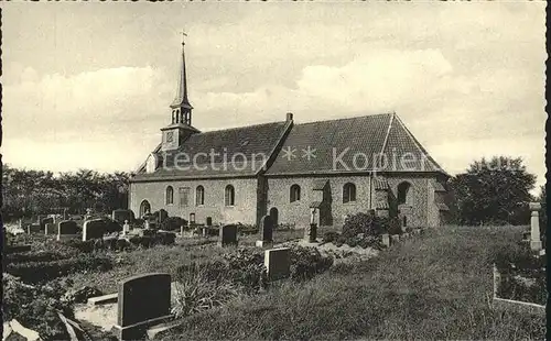 St Peter Ording Kirchenpartei mit Friedhof Kat. Sankt Peter Ording