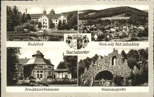 Bad Salzschlirf Badehof Mariengrotte Bonifatiusbrunnen Kat. Bad Salzschlirf