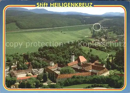Heiligenkreuz Niederoesterreich Fliegeraufnahme Stift im Wienerwald Kat. Heiligenkreuz