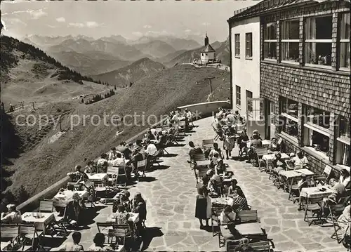 Rottach Egern Wallbergbahn am Tegernsee Bergrestaurant Kat. Rottach Egern