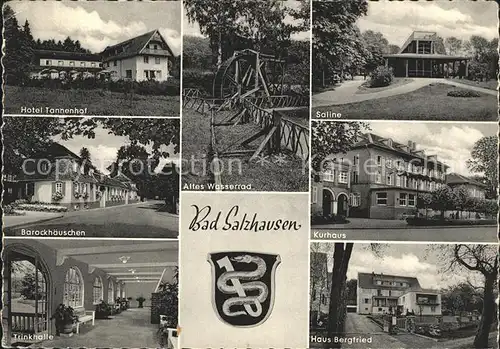 Bad Salzhausen Saline Kurhaus Barockhaeuschen Hotel Tannenhof Haus Siegfried Kat. Nidda
