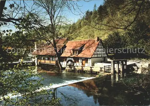 Blaubeuren Muehle Hammerschmiede am Blautopf Kat. Blaubeuren