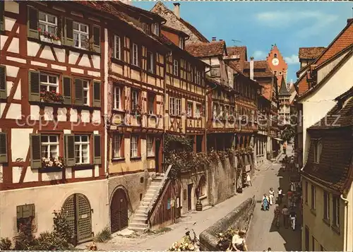 Meersburg Bodensee Steigstrasse Fachwerk Kat. Meersburg