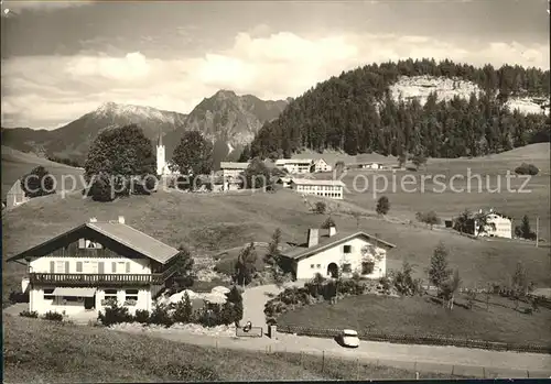 Tiefenbach Obermaiselstein mit Entschenkopf Rubihorn Kat. Obermaiselstein