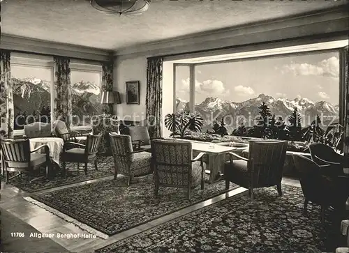 Sonthofen Oberallgaeu Hotel Allgaeuer Berghof Halle Kat. Sonthofen