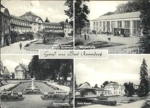 Bad Nenndorf Hotel Esplanade Grosses Badehaus Wandelhalle Hotel Kassel  Kat. Bad Nenndorf