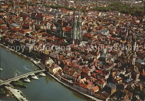 Regensburg Fliegeraufnahme Kat. Regensburg