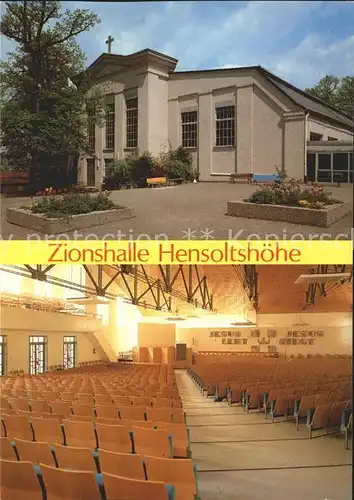 Gunzenhausen Altmuehlsee Zionshalle Hensoltshoehe  Kat. Gunzenhausen