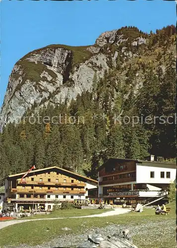 Hinterriss Tirol Alpengasthof Cafe Eng Gross Ahornboden Kat. Vomp