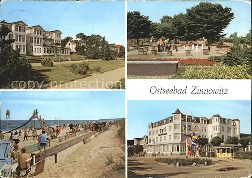 Zinnowitz Ostseebad Promenade Voelkerfreundschaft Minisportanlage Kegelbahn Strand 