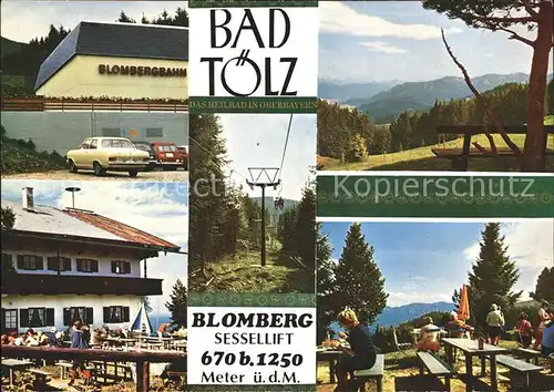Bad Toelz Blomberg Sessellift Blomberghaus  Kat. Bad Toelz