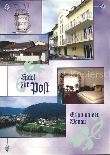 Erlau Niederbayern Hotel zur Post  Kat. Obernzell