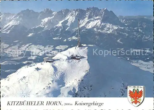 Kitzbuehel Tirol Kitzbueheler Horn Fliegeraufnahme Kat. Kitzbuehel