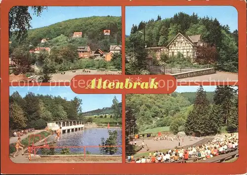 Altenbrak Harz Rolandseck Bergschwimmbad Waldbuehne Kat. Altenbrak