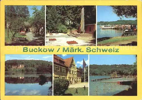 Buckow Maerkische Schweiz Restaurant Sowjetische Ehrenmal Griepensee Kat. Buckow Maerkische Schweiz