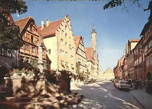 Rothenburg Tauber Herrengasse  Kat. Rothenburg ob der Tauber