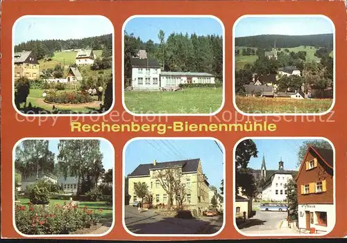 Rechenberg Bienenmuehle Osterzgebirge Parkanlage Cafe am Waldbad Hallenschwimmbad  Kat. Rechenberg Bienenmuehle