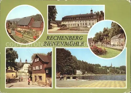 Rechenberg Bienenmuehle Osterzgebirge Polytechnische Oberschule Muldentalstrasse Waldbad  Kat. Rechenberg Bienenmuehle
