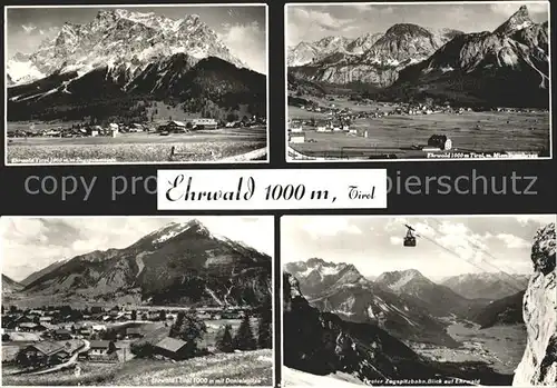 Ehrwald Tirol Zugspitzmassiv Danielspitze Zugspitzbahn / Ehrwald /