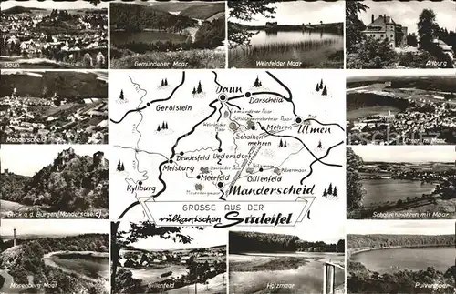 Manderscheid Eifel vulkanische Suedeifel Maare Kat. Manderscheid