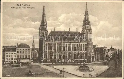 Aachen Rathaus Marktplatz Kat. Aachen