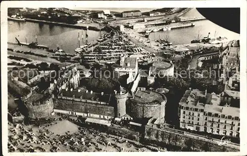 Saint Malo Ille et Vilaine Bretagne Fliegeraufnahme Schloss Kat. Saint Malo