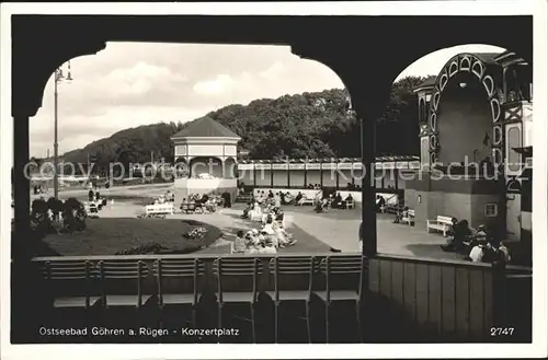 Goehren Ruegen Konzertplatz Kat. Goehren Ostseebad Ruegen