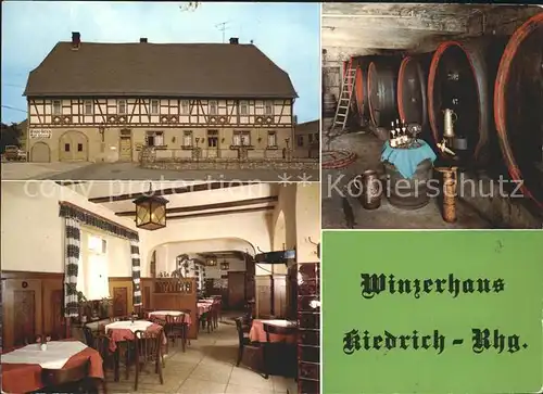 Kiedrich Winzerhaus Kiedrich Restaurant Kat. Kiedrich