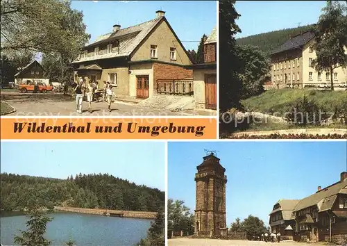 Wildenthal Eibenstock mit Umgebung Hotel am Auersberg Sosatalsperre Aussichtsturm