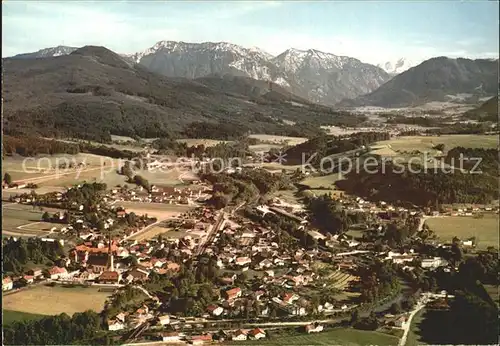 Siegsdorf Oberbayern mit Rauschberg Sonntagshorn Loferer Steinberge Kat. Siegsdorf