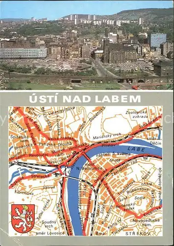 Usti nad Labem Lagplatn Fliegeraufnahme Kat. Usti nad Labem