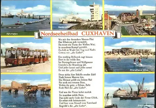Cuxhaven Nordseebad Faehrhafen Strandhaus Doese Alte Liebe  Kat. Cuxhaven