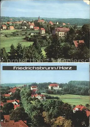 Friedrichsbrunn Harz Blick vom Sanatorium Ernst Thaelmann  Kat. Friedrichsbrunn