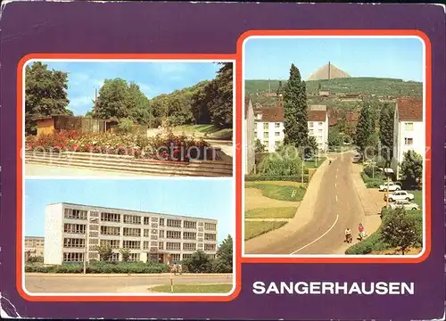 Sangerhausen Suedharz Polytechnische Oberschule Juri Gagarin Leninstrasse  Kat. Sangerhausen