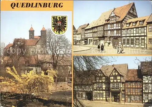 Quedlinburg Burgberg Stiftskirche Schloss Steinweg  Kat. Quedlinburg